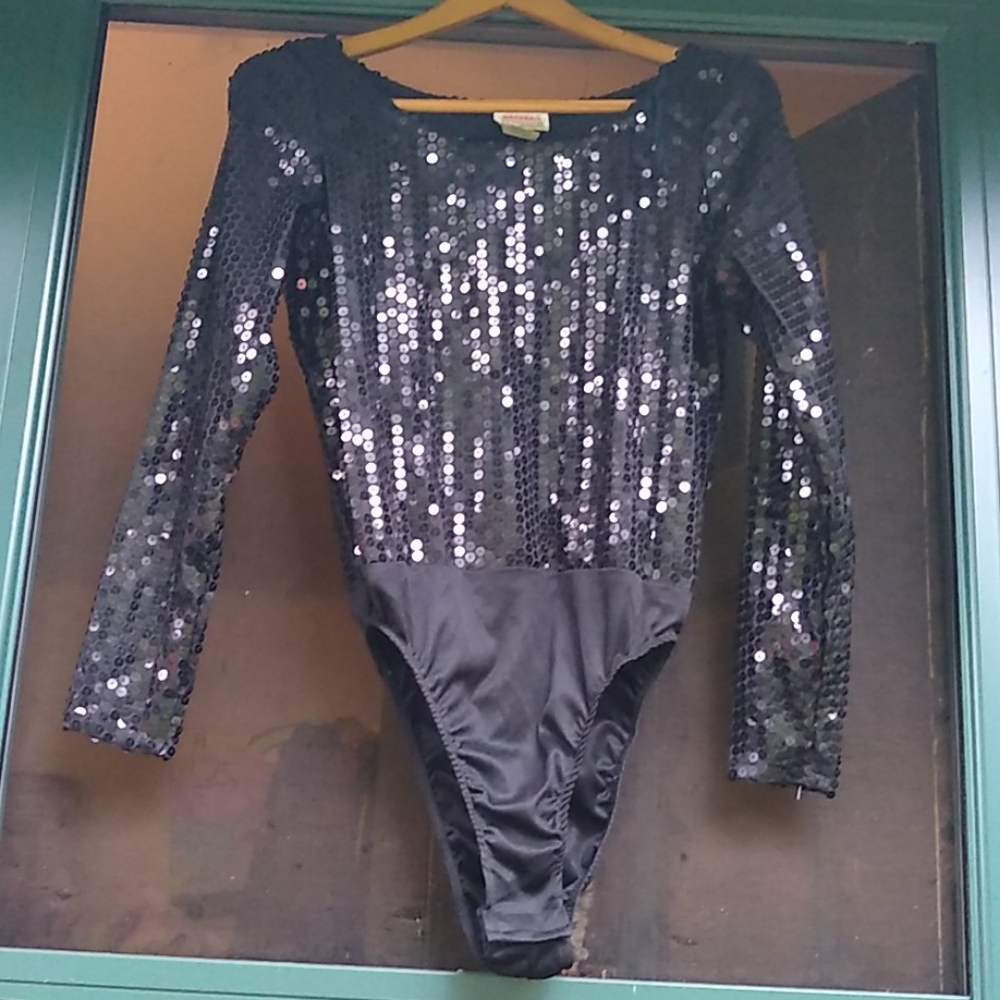 Moda Intl Sequined Bodysuit